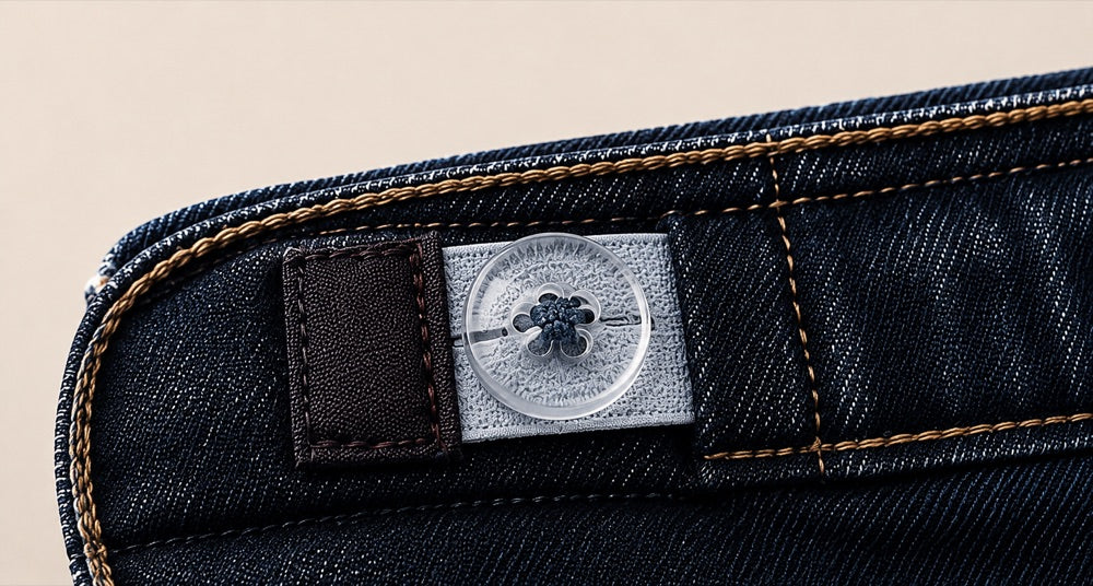 Détail de la boutonnière d'ajustement intérieure